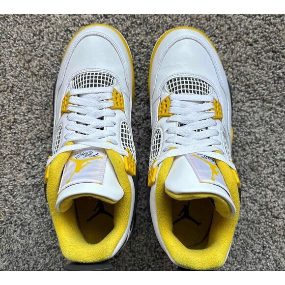 Nike Air Jordan 4 Retro Vivid Sulfur Size 8 Women’s - Picture 7 of 9